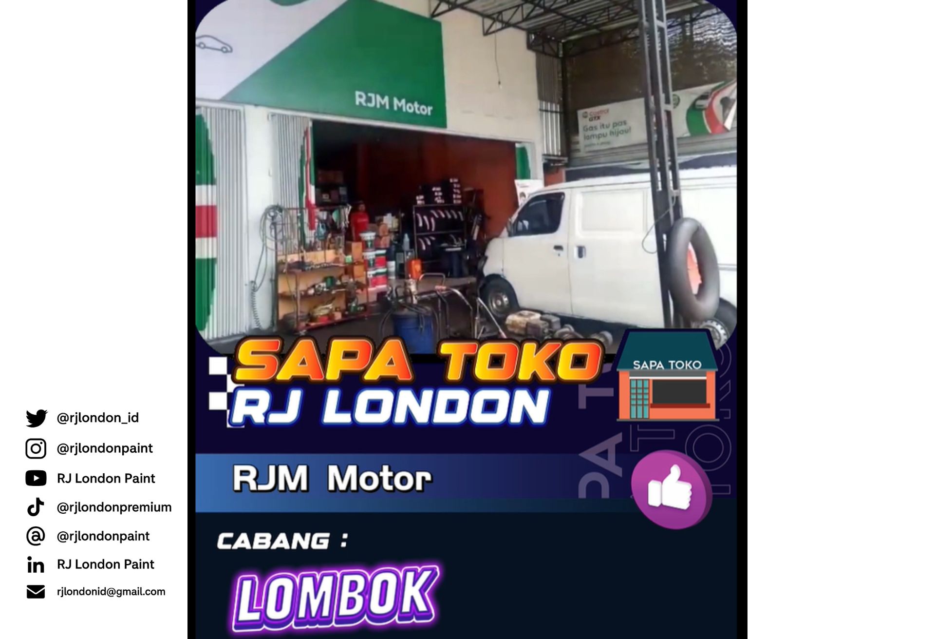 Sapa Toko Cabang Lombok: Cerita RJM Motor dan Perjalanan Bersama RJ London